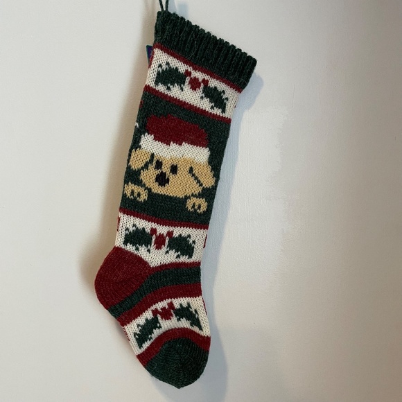 Vintage F.A.O. Schwartz dog knit stocking - Picture 4 of 7